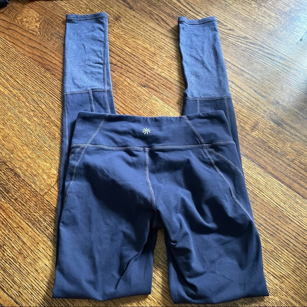 Athleta Navy Plie Leggings - Picture 3 of 7